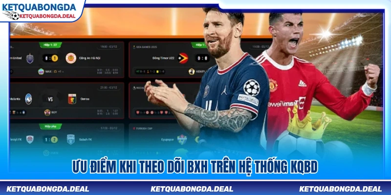 Những điểm nổi bật khi cập nhật BXH tại KQBD