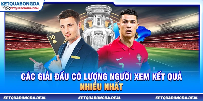 Các giải đấu có lượng người xem kết quả nhiều nhất.